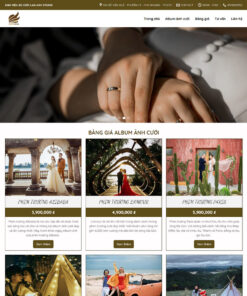 Thiết kế website wordpress dịch vụ chụp ảnh cưới
