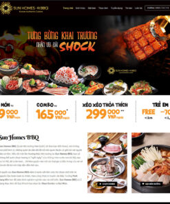 Thiết kế website nhà hàng BBQ