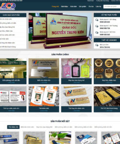 Thiết kế website biển chức danh