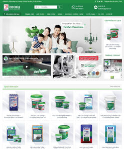 Thiết kế website wordpress bán bột sơn