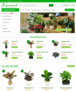 Thiết kế website cây xanh 01