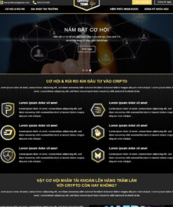 Thiết kế website Landing Page tiền ảo