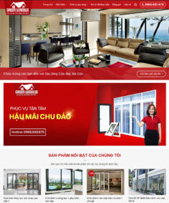 Thiết kế website web bán cửa nhôm