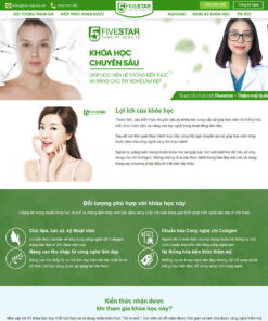 Thiết kế website wordpress dạy thẩm mỹ