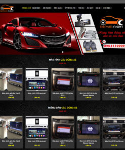 Thiết kế website đồ chơi xe