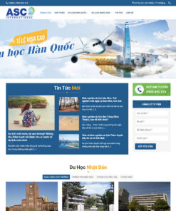 Thiết kế website wordpress du học