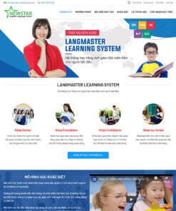 Thiết kế website trung tâm tiếng anh