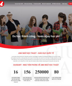 Thiết kế website wordpress trung tâm anh văn 06