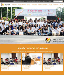 Thiết kế website wordpress đào tạo tiếng Đức