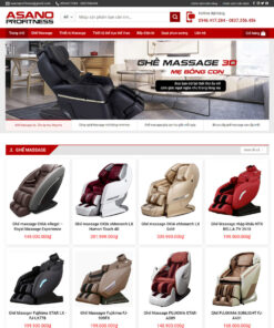 Thiết kế website wordpress bán ghế matxa