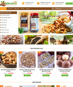 Thiết kế website bán hạt điều