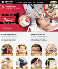 Thiết kế website wordpress khóa học phun xăm