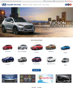 Thiết kế website đại lý xe Hyundai