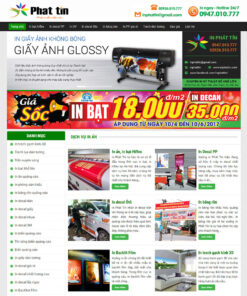 Thiết kế website in ấn