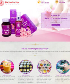 Thiết kế website Landing Page kem nở ngực