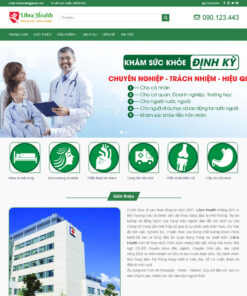 Thiết kế website khám sức khỏe