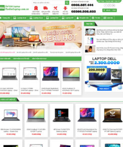 Thiết kế website wordpress bán laptop 02