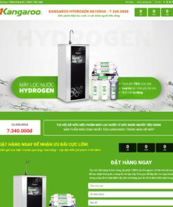 Thiết kế website Landing Page lọc nước
