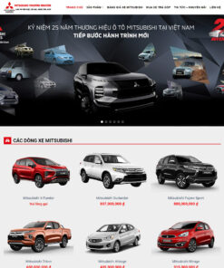 Thiết kế website wordpress bán xe mitsubishi