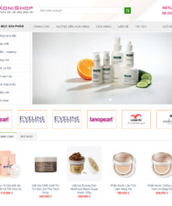 Thiết kế website bán mỹ phẩm