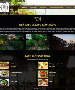 Thiết kế website nhà hàng 02