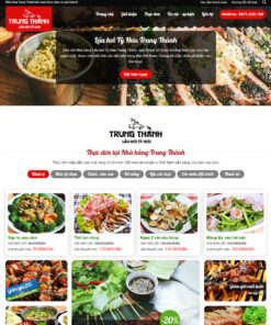 Thiết kế website wordpress nhà hàng 03