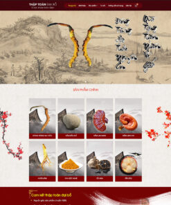 Thiết kế website bán nhân sâm