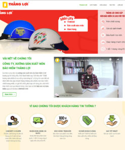 Thiết kế website wordpress bán nón bảo hiểm