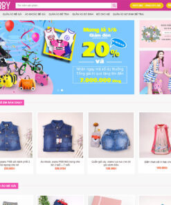 Thiết kế website bán đồ trẻ em 01