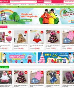 Thiết kế website quần áo trẻ em