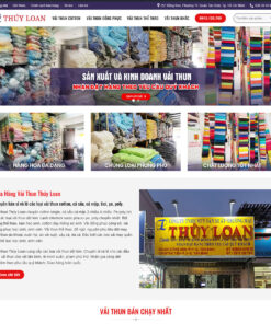 Thiết kế website wordpress bán shop vải