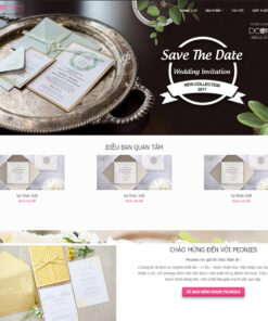 Thiết kế website bán thiệp cưới