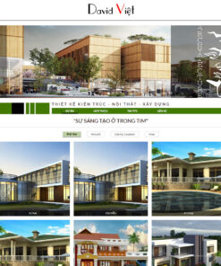 Thiết kế website công ty kiến trúc 02