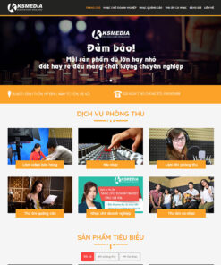 Thiết kế website thu âm