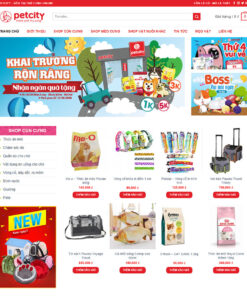 Thiết kế website thực phẩm thú cưng