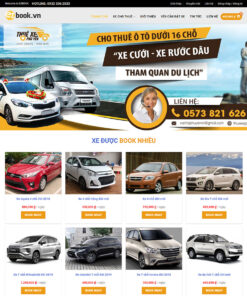 Thiết kế website wordpress dịch vụ cho thuê xe 01