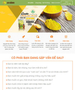 Thiết kế website Tinh bột nghệ