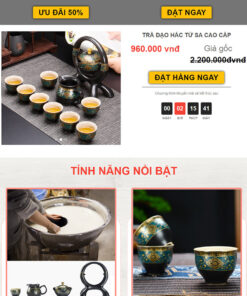 Thiết kế website Wordpress landing page trà đạo
