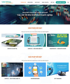Thiết kế website wordpress dịch vụ viễn thông 01