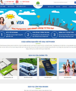 Thiết kế website dịch vụ visa