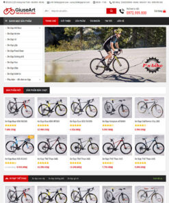 Thiết kế website wordpress bán xe đạp