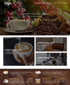 Thiết kế website wordpress bán cà phê 01