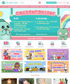 Thiết kế website wordpress bán gấu bông