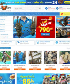 Thiết kế website wordpress bán hải sản