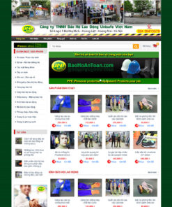 Thiết kế website wordpress bán đồ bảo hộ dạng cổ điển