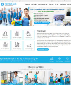 Thiết kế website wordpress dịch vụ dọn vệ sinh