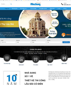 Thiết kế website Wordpress kiến trúc nhà sang