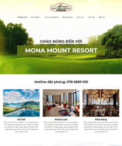 Thiết kế website wordpress resort du lịch