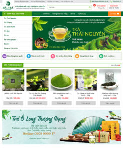 Thiết kế website wordpress bán trà xanh